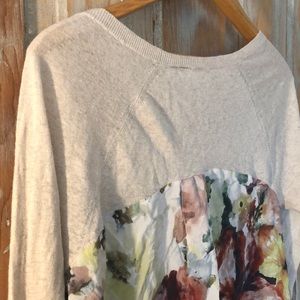 Anthropologie Moth Two Harbors Floral Sweater S/P